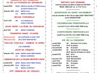 Paroisse du Bon Samaritain : horaires de la Semaine Sainte et des messes dominicales