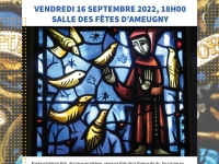 Conférence sur " Les vitraux de Taizé" vendredi 16 septembre à Ameugny