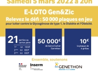 L’Association chalonnaise Gen&Zic soutient l’INSERM Lyon grâce à la mise en place d’un E-Loto en live sur internet