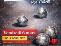 Vendredi 6 mars venez participer au concours de pétanque nocturne du FC Chalon