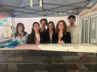 Les élèves du lycée Emiland Gauthey étaient présents pour l'accueil des scolaires au Salon du Livre et de la Jeunesse