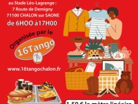 venez nombreux à la brocante (vide grenier) organisée par le 16 tango 