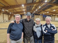 Boulodrome de Chalon-sur-Saône : ‘Riton, La Marie, le Gilou et  le Mammouth, dans le top 4 du concours quadrette vétérans de Crissey, Chenove s’adjuge la victoire!