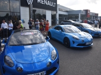 Lancement de la soirée d’ouverture de la 34ème édition du Rallye de la Côte Chalonnaise chez Renault Sodirac Chalon