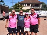 La quadrette Cottier-Percherancier (Génelard) remporte le concours 3e et 4e division organisé par l’Amicale Boule des Charreaux 