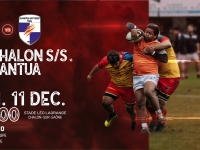 Dimanche 11 décembre en Fédérale 2 : Chalon RTC - Nantua, venez encourager les rugbymans chalonnais 