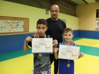 Premières médailles pour les frères Ouassef au Championnat de Bourgogne Franche-Comté de K1 Rules