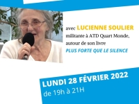 Rencontre littéraire avec Lucienne Soulier, auteur de «Plus forte que le silence»