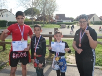 Belle moisson de médailles pour le Boxing Club San-Rémois au Championnat de France de kick light