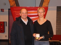 Virginie Cauvin a reçu la médaille d’or de la Fédération française de basketball