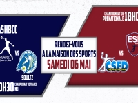 Handball. Nationale 3 Masculine - Poule 6 : l'ASHBCC sera opposée au Soultz Handball pour la 20ème journée