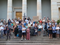 Une cinquantaine de personnes contre la dissolution des Soulèvements de la Terre à Chalon-sur-Saône