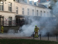 Incendie Place du Collège : un scooter à l'origine du départ de feu