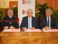 Sapeurs-pompiers et policiers municipaux main dans la main à Chalon-sur-Saône