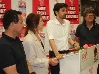 Législative partielle dans la 5ème circonscription de Saône-et-Loire : Au QG des socialistes à l'annonce des résultats