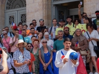 Rassemblement contre la décision du maire d'interdire la Coupe du Monde de Chalon 2025