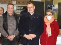 Le sous-préfet Olivier Tainturier en visite au centre de distribution des Restos du Cœur de Chalon-sur-Saône : une situation jugée préoccupante
