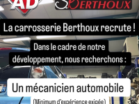 OFFRE D'EMPLOI – Le Garage Berthoux recrute un MÉCANICIEN AUTO