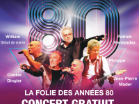 Samedi 26 août, LA FOLIE DES ANNÉES 80 : concert gratuit dans le parc du Casino de Santenay