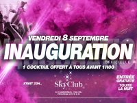 Venez fêter l’inauguration de votre discothèque Le SkyClub ! 