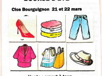 21 et 22 mars : BOURSE AUX VÊTEMENTS ouverte à tous au Clos Bourguignon