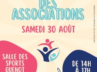 Champforgeuil : Forum des associations samedi 30 août 2025 salle des sports Guénot de 14h00 à 17h00