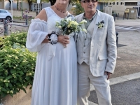 30 ans après leur mariage, Sylvie et Noël ont renouvelé leurs vœux à la mairie de Champforgeuil.