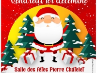 Marché de Noël salle des fêtes Pierre Chatelet Champforgeuil vendredi 1er décembre à partir de 16h30.
