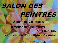 Salon des peintres samedi 25 mars et dimanche 26 mars de 14h00 à 19h00 à la salle  des fêtes Pierre Chatelet à Champforgeuil
