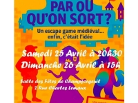 Festi'Théâtre - CAMPO au fil de l'eau présente la pièce "Par où qu'on sort" samedi 25 avril à 20h30 et dimanche 26 avril à 15h00 salle des fêtes de Champforgeuil.