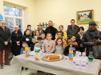 Visite guidée et commentée du musée de la Maison de Loisirs de Champforgeuil par les enfants.