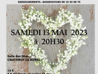 Les Histoires d’A, spectacle chansons variétés à Châtenoy le Royal le samedi 13 mai à la salle des Fêtes Maurice Ravel à 20h30.