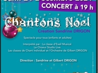 "Chantons Noël", concert gratuit organisé par "Accordéons Musiques et Chants" samedi 21 décembre à 19h00 à la salle Maurice Ravel de Châtenoy le Royal.