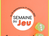 Semaine du jeu à la bibliothèque de Châtenoy le Royal du 26 septembre au 1er octobre 2022.