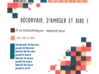 Découvrir, s'amuser et rire aux après-midi jeux adultes de la bibliothèque de Châtenoy le Royal