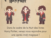 Bibliothèque Châtenoy le Royal : Après-midi "Harry Potter" samedi 7 février de 14h30 à 18h30.
