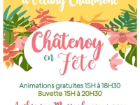 Châtenoy en Fête  organisé par le CCAS, c'est samedi 18 juin à l'étang Chaumont de 15h00 à 20h30