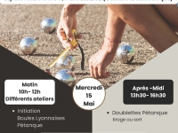 Châtenoy le Royal : Journée découverte Pétanque- Boules lyonnaises organisée par le CCAS mercredi 15 mai