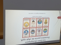 Un philatéliste de Chagny a présenté sa collection des premières éditions des Jeux Olympiques modernes immortalisées sur des timbres postaux, des carte postales à Châtenoy le Royal.