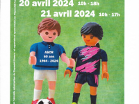 La grande exposition Playmobil du week-end des 20 avril de 10h00 à 18h00 et 21 avril de 10h00 à 17h00 est en pleine préparation au club de foot de Châtenoy le Royal.