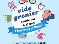 Châtenoy le Royal : vide-grenier organisé par l’ASCR stade du Treffort lundi 6 avril 2026