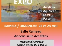 Copains Couleurs exposition annuelle les 24 et 25 mai à la salle Rameau de Châtenoy le Royal 