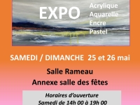 EXPOSITION "COPAINS COULEURS" 25 et 26 mai 2024 salle Rameau annexe de la salle des fêtes à Châtenoy le Royal