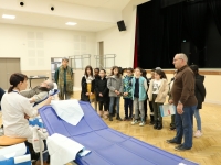 43 donneurs à la collecte de sang du lundi 27 mars 2023 à Châtenoy le Royal et la visite de 3 classes de l’école Rostand.