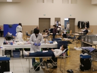 Gaufres et soupe à la collecte de sang de l’amicale de Châtenoy-le-Royal ce 21 février 2022.