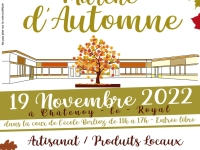 Le Marché d'Automne de L'école Berlioz de Châtenoy le Royal, c'est samedi 19 novembre dans la cour de l'école de 11h00 à 17h00.