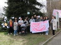 Les parents d’élèves mobilisés contre l’insécurité à l’école Rostand de Châtenoy le Royal.
