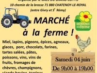 Du nouveau pour le marché du samedi 04 juin de 9h00 à 19h00 au GAEC du Grand Coppis  à Châtenoy-le-Royal, avec cette année les Terres de Moulin Madame producteur de farines et de pâtes.