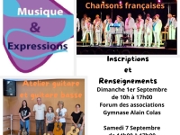  l’association MUSIQUE ET EXPRESSIONS  de Châtenoy le Royal vous invitent à la rejoindre dès la rentrée de septembre.