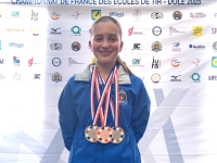 Lili André, 13 ans, du club de tir TSCR, intègre le collectif national cadets 2025-2026 : une jeune sportive des plus prometteuse dans la discipline pistolet 10m.